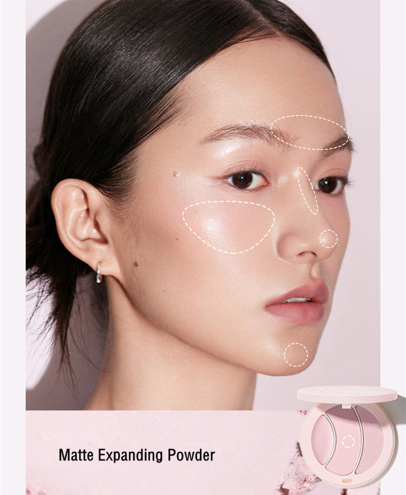 INTO YOU Matte & Pearlescent Highlighter Palette T3767