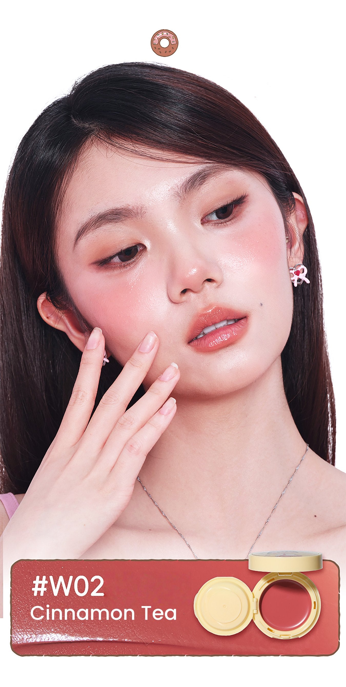 VEECCI X Chibi Maruko-chan Glossy & Matte Air Cushion Blusher T5519