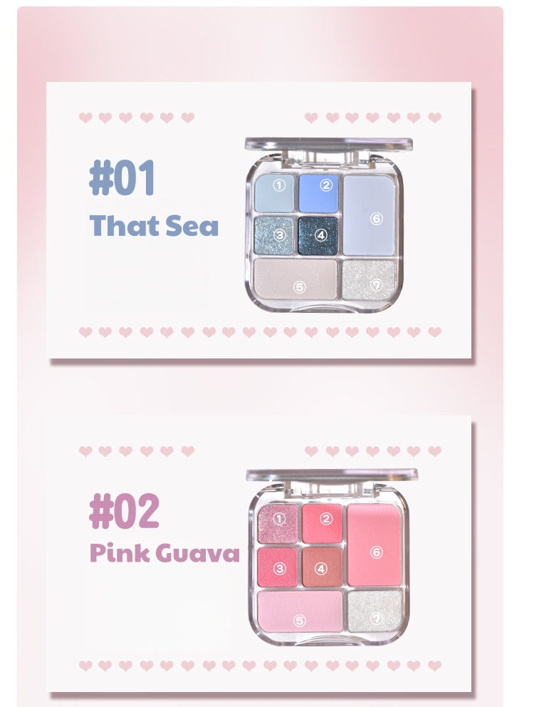 GOGO TALES Girlish Heart 7-color Eyeshadow Palette T5093