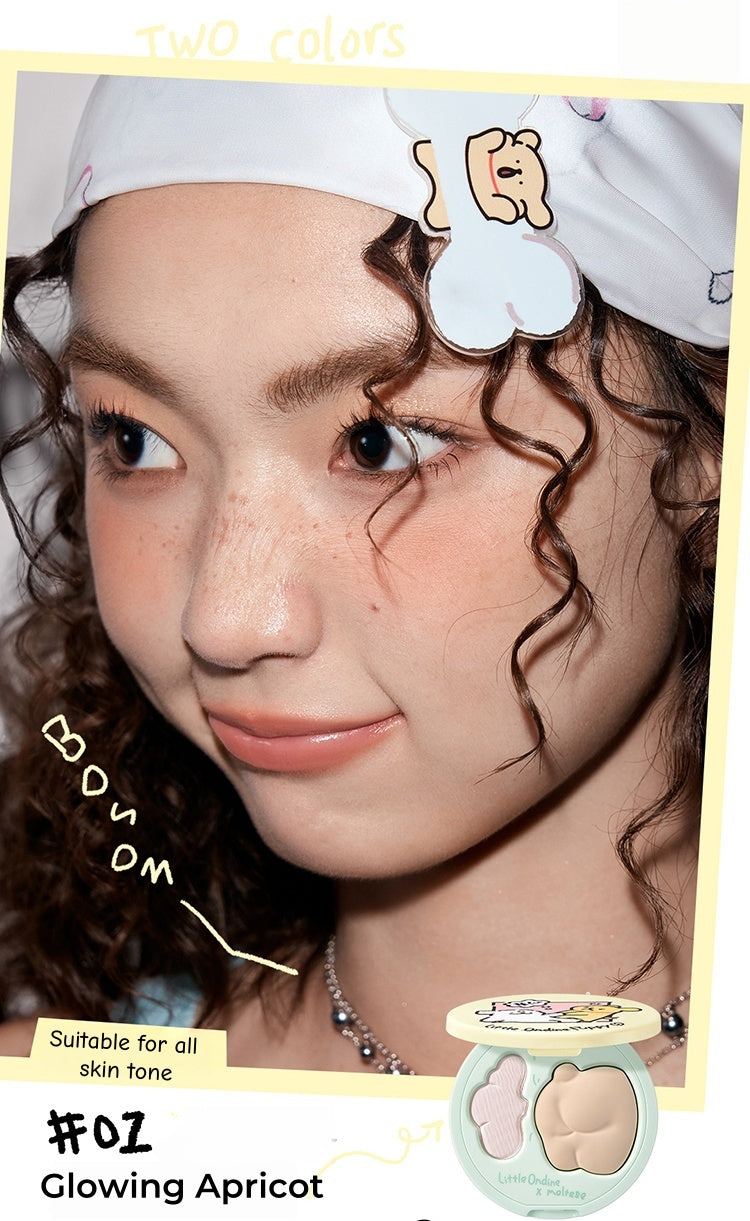 LITTLE ONDINE X Puppy Hug Double-effect Highlighter Palette T4753