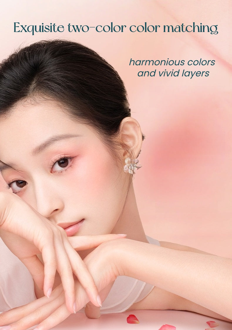Florasis Flower Essence Moist 2-color Makeup Blusher T5488