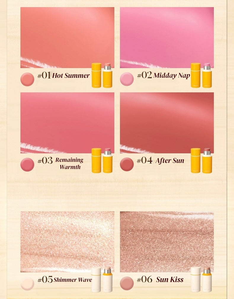 JOOCYEE Summer Fizz Collection Highlight & Blush Stick T5969