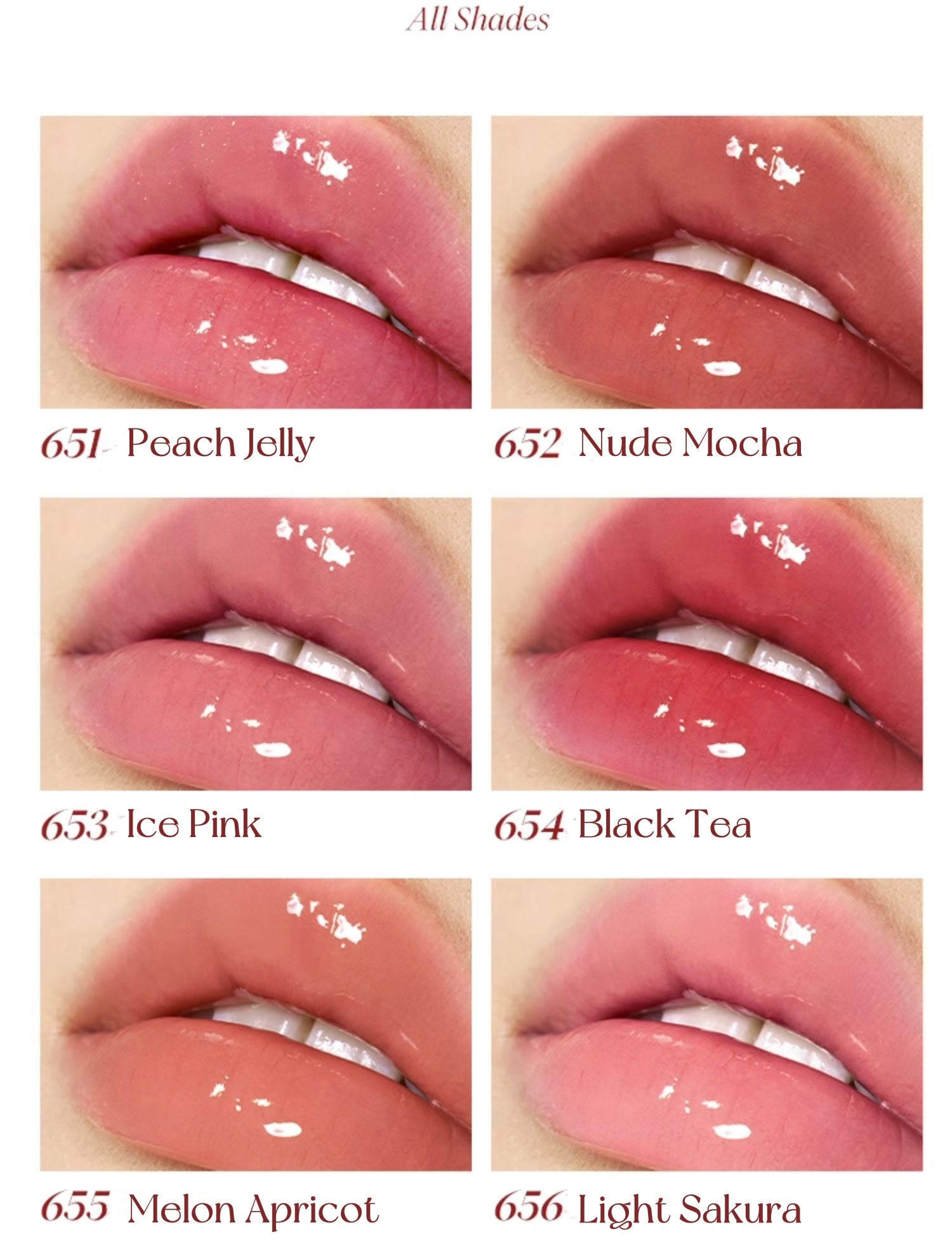 JOOCYEE Moist Glossy Mirror Crystal Lip Gloss T4731