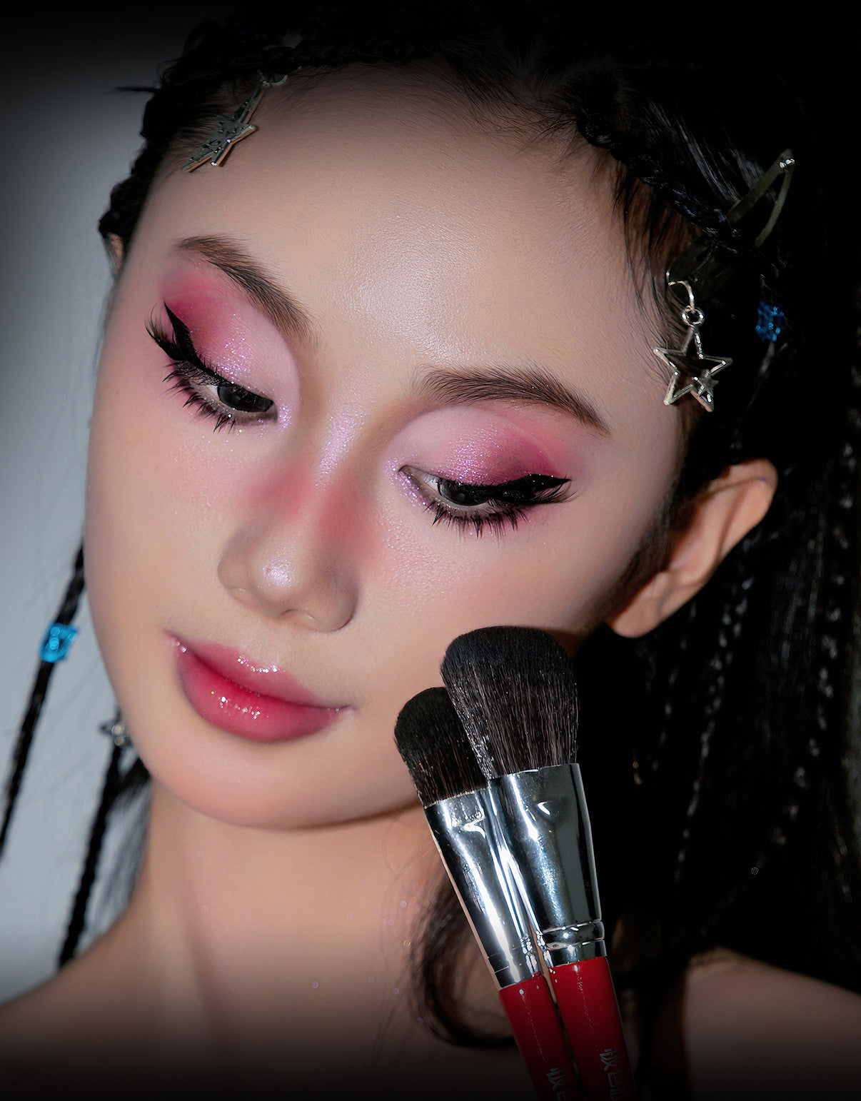 JSZH Queen Collection 18 stk. professionelle makeupbørster T4210