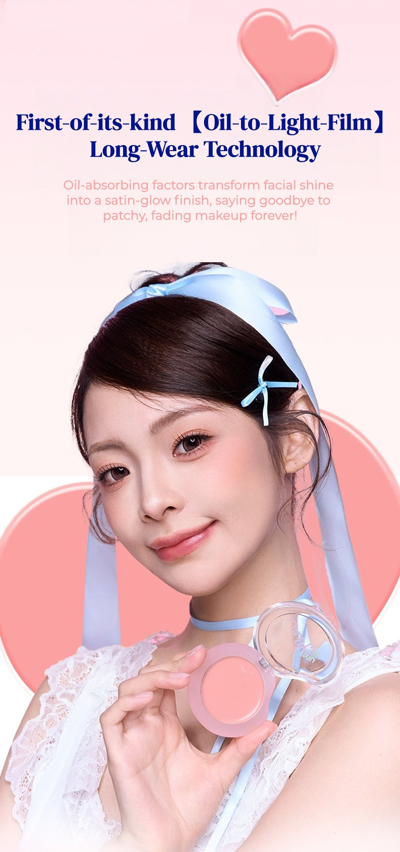 CANDY MUSE Skin Fit Moist Long-wear Blush Cream T5808