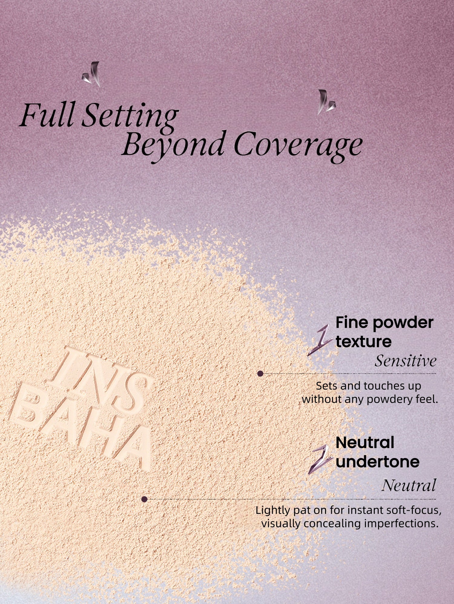 INSBAHA Rebel Collection Long-wear Concealer & Setting Makeup Palette T5937