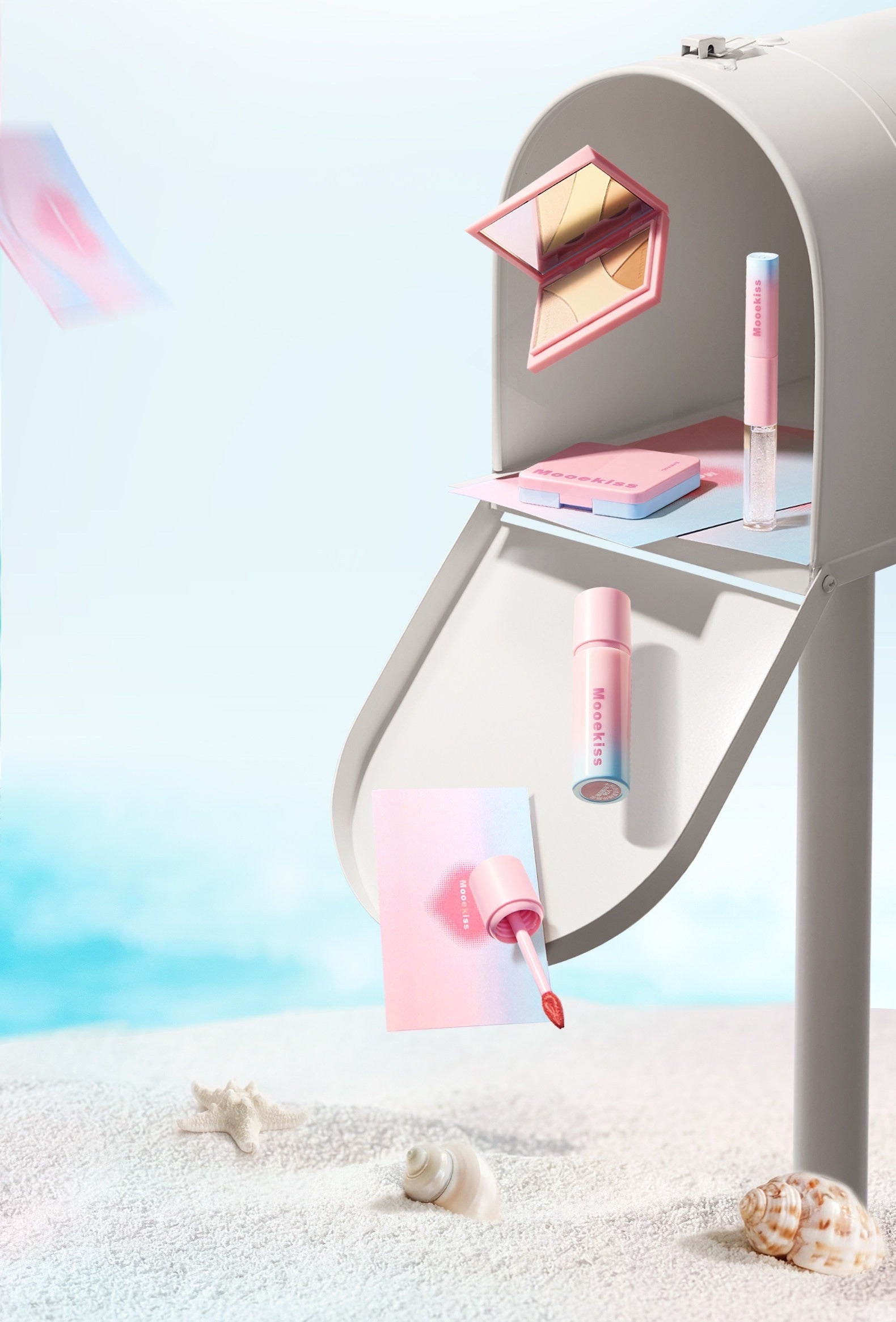 MOOEKISS Pink Blue Collection Double-head Matte & Matte Lip Glaze T5667