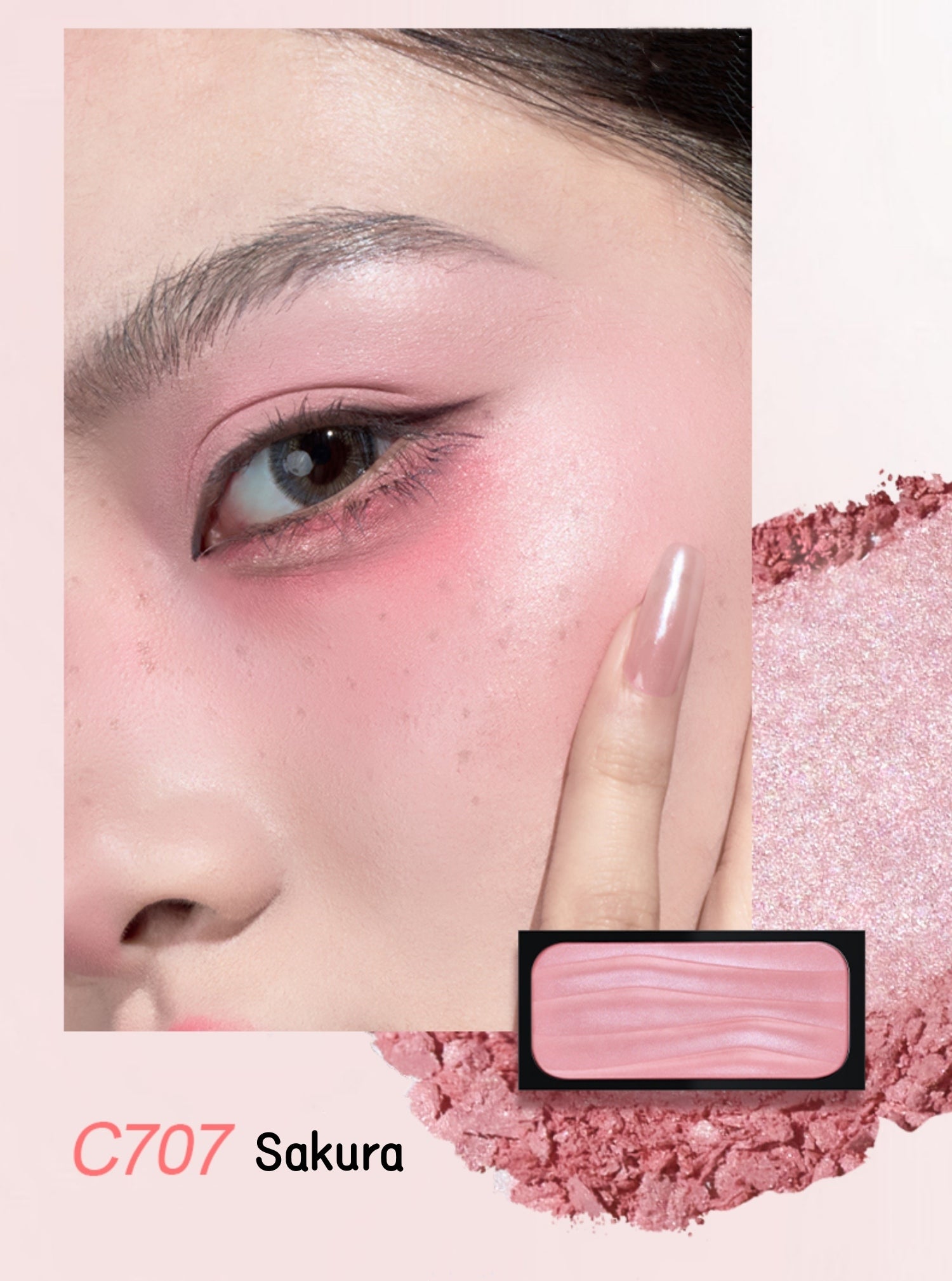 QianYan Long-wear Baking Powder Makeup Blusher T4888