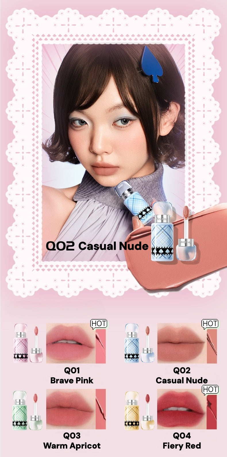 PINK BEAR X Shugo Chara! Collection Lip Gloss & Eyeliner Pen T6021