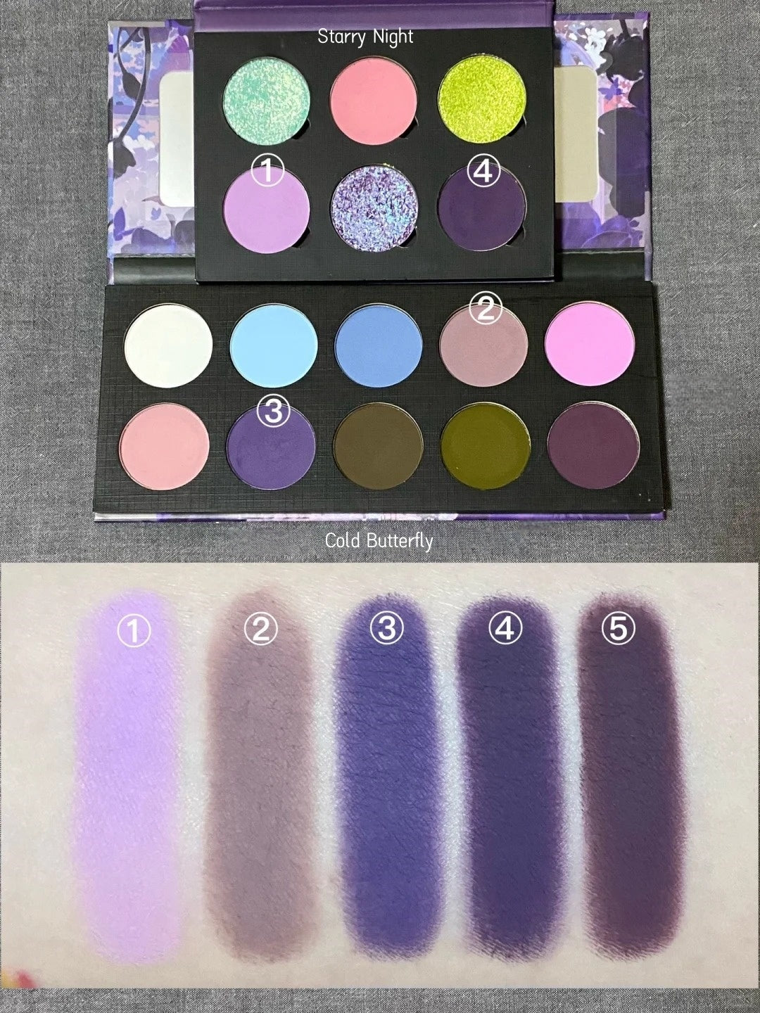 CHOIZ BEAUTY Cold Butterfly 10-farvet mat øjenskyggepalette T4285