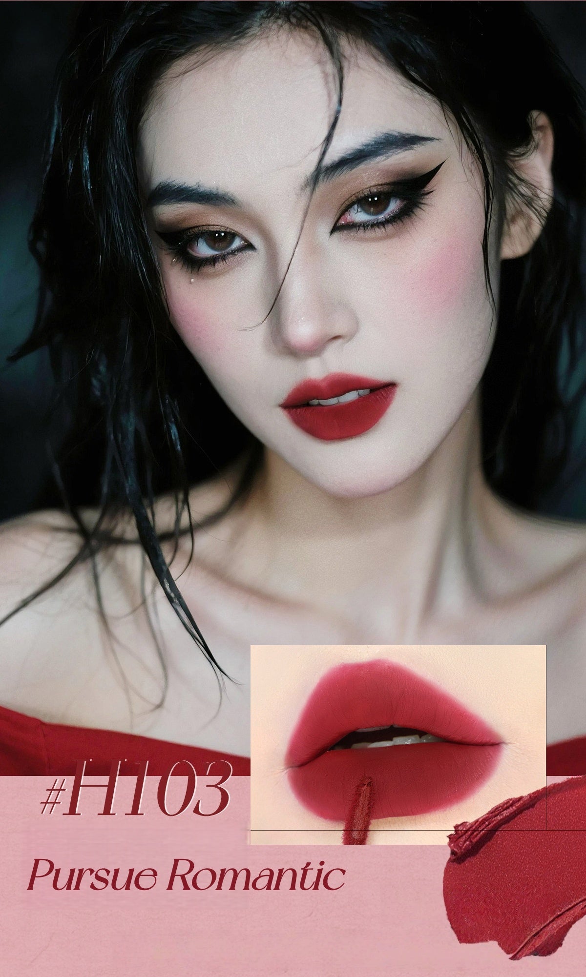 CARMELA Gilded Rose Collection Velvet Matte Lip Clay T5451