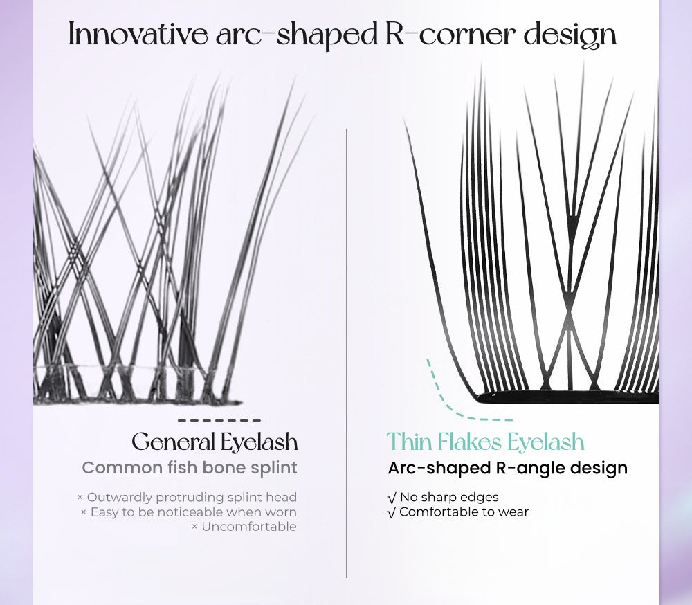 MR.WISH Native Thin Flakes Glue-free False Eyelashes T5678