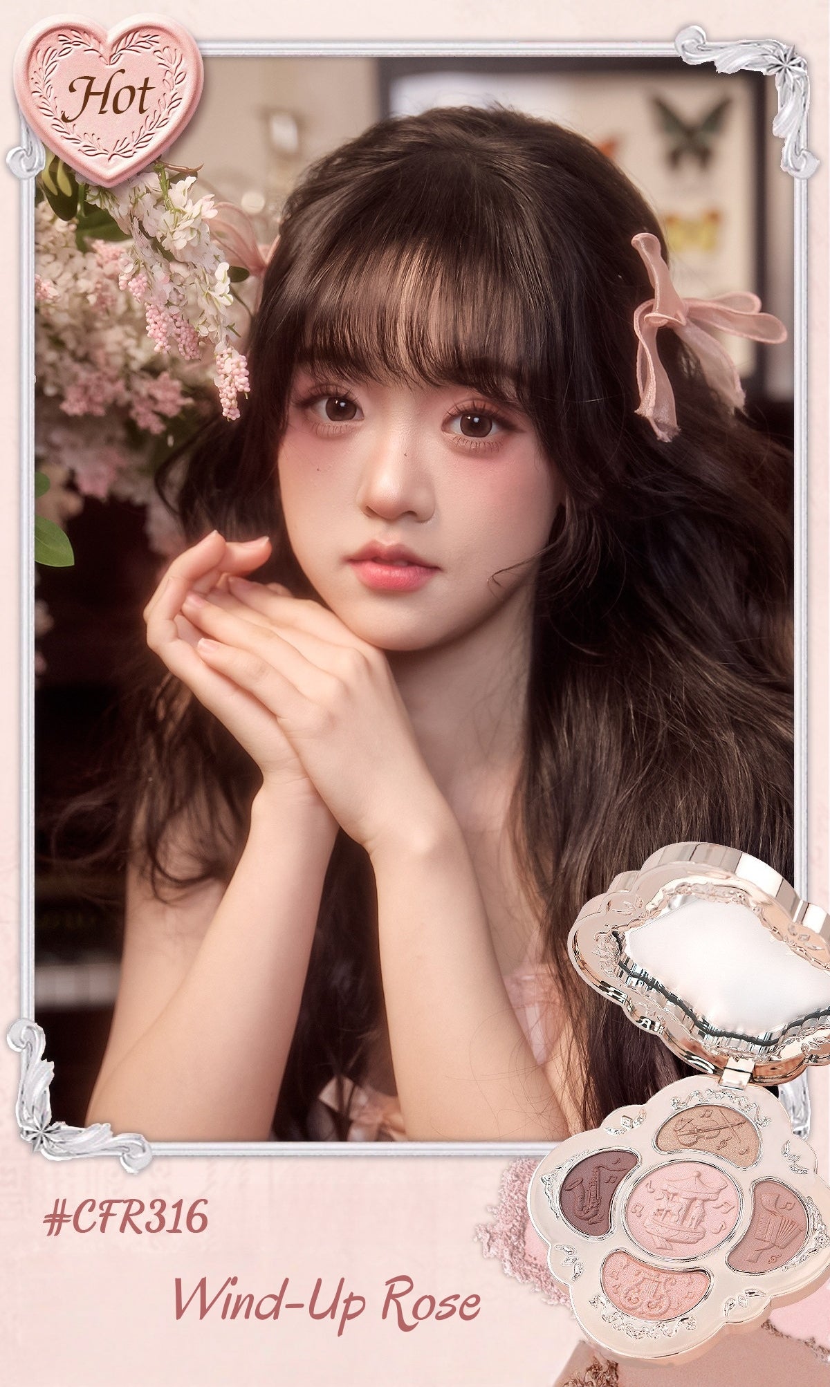CHEERFLOR Dream Melody Box Collection 5-color Eyeshadow Palette T5780