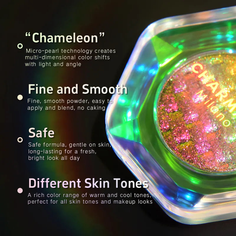 CHARMACY Rainbow Chameleon Diamond Gradient Eyeshadow T4296