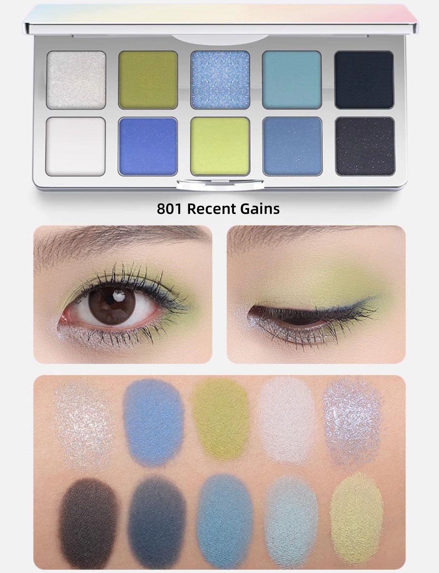 SheDella Colorful Dream 10-Color Eyeshadow Palette T4434