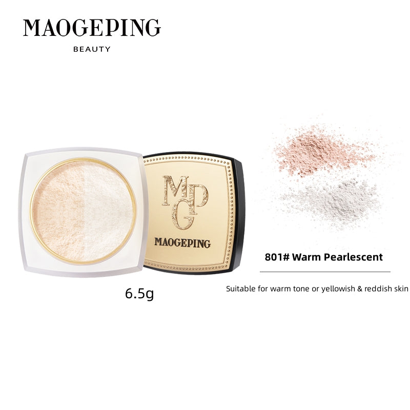 MAOGEPING Light Magic Radiant Two-color Setting Loose Powder T2992