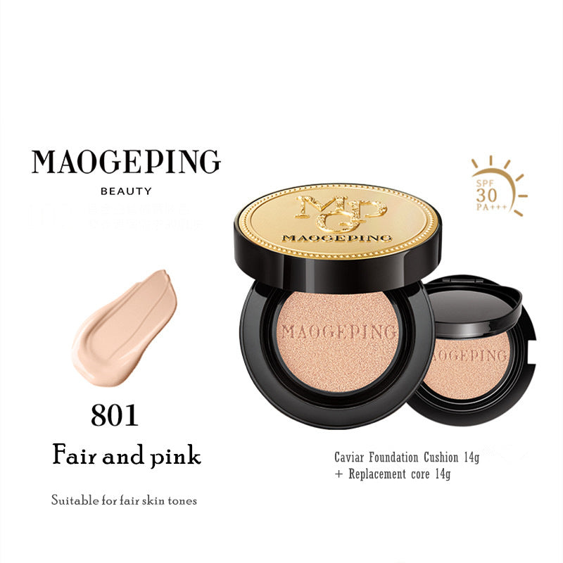 MAOGEPING Luxury Caviar Flawless Liquid Foundation Cushion SPF30