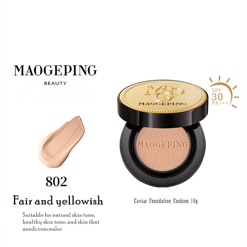 MAOGEPING Luxury Caviar Flawless Liquid Foundation Cushion SPF30