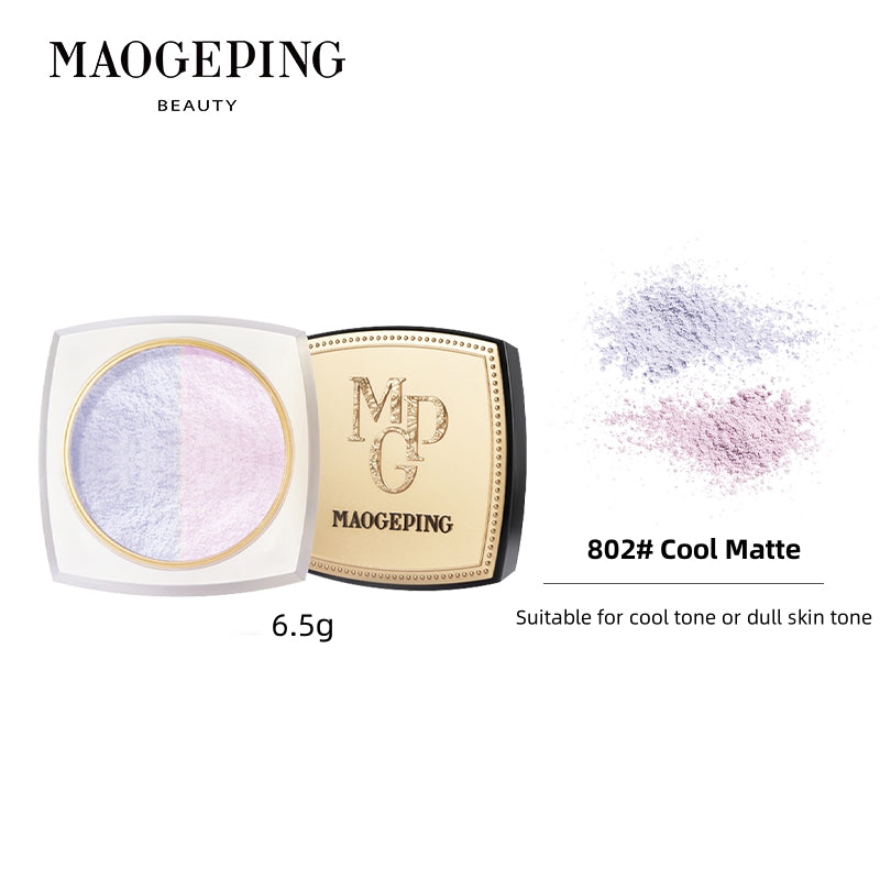 MAOGEPING Light Magic Radiant Two-color Setting Loose Powder T2992