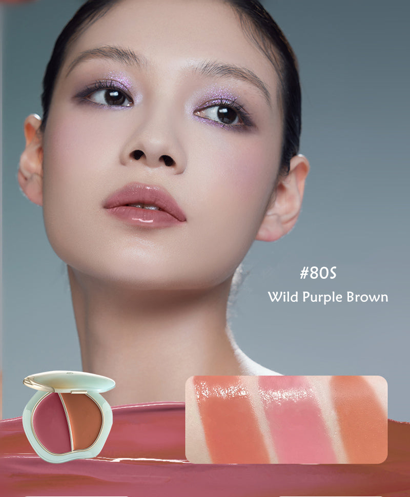TIMAGE Wave Of Classic Glossy Dual-Color Blusher Cream T4125
