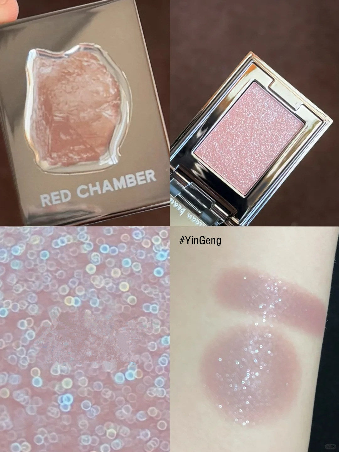 RED CHAMBER Gemstone Powder Crystal Diamond Eyeshadow T4291