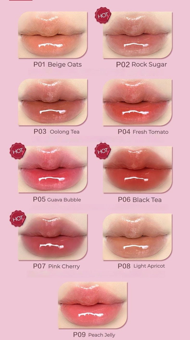 PINK BEAR Cherry Moment Collection Moist Essence Glossy Lip Gloss T5530