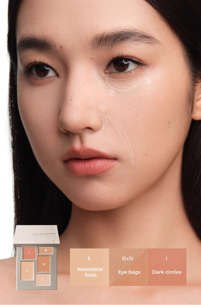 RED CHAMBER 5-color Clean Beauty Concealer Cream T5127