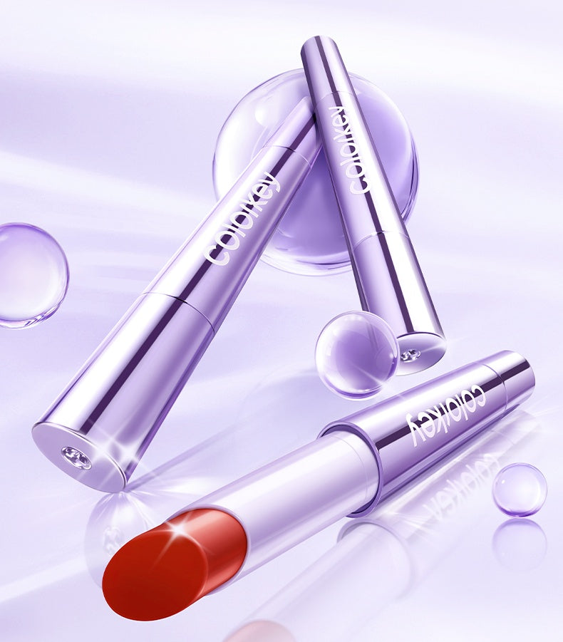 COLORKEY Purple Tube Long-wear Moist Glossy Lipstick T5188