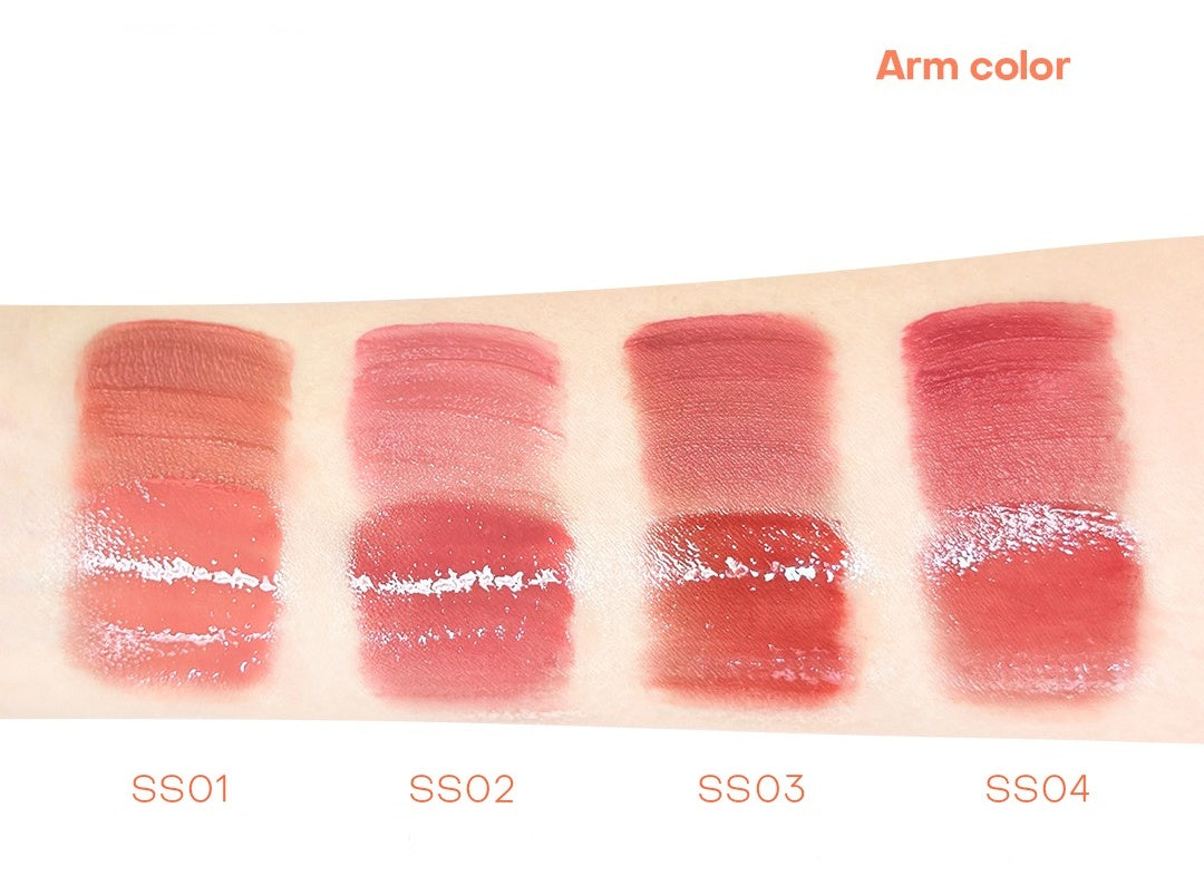 Fidoo Long-wear Moist Double-head Matte & Glossy Lip Glaze T5476