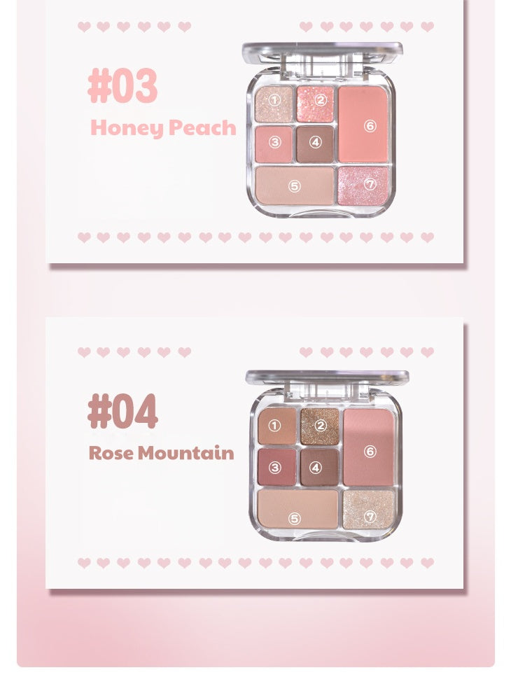 GOGO TALES Girlish Heart 7-color Eyeshadow Palette T5093