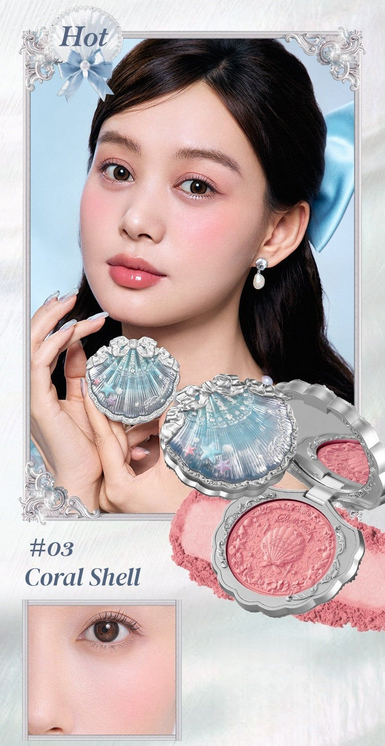 Flower Knows Shells Jewel Collection Silk Satin Blush T5905