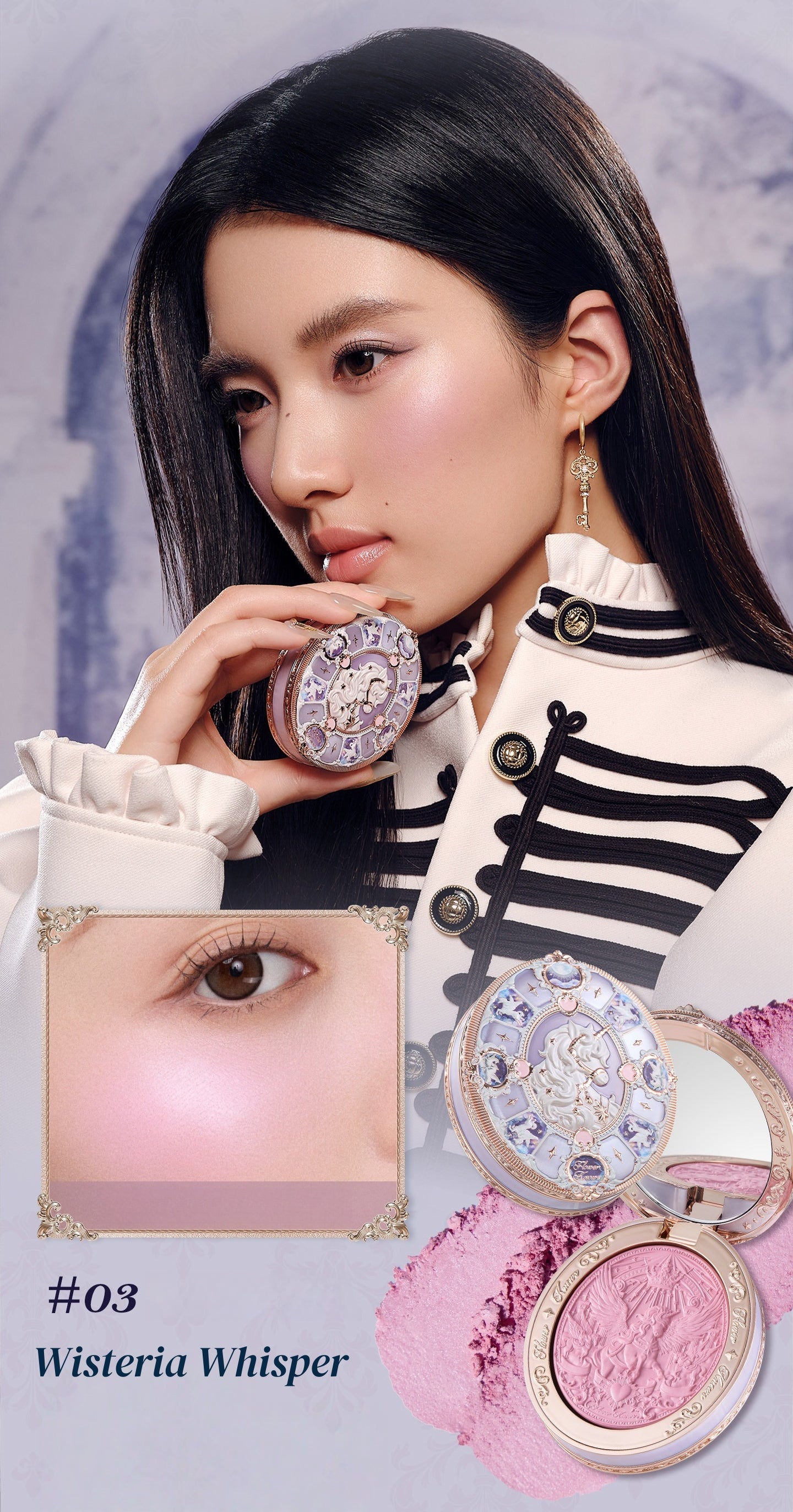 Flower Knows Unicorn Collection Satin Blush T5898