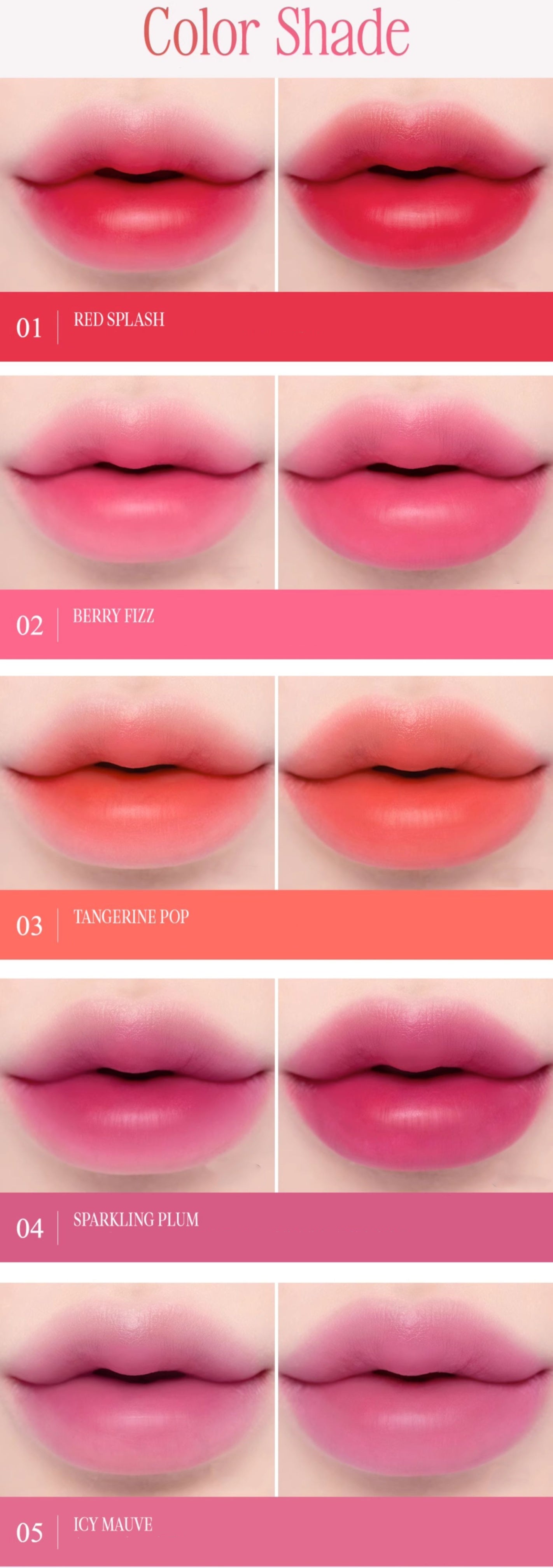 CLIO Long-wear Moisture Glossy Water Soda Lip Tint T4769