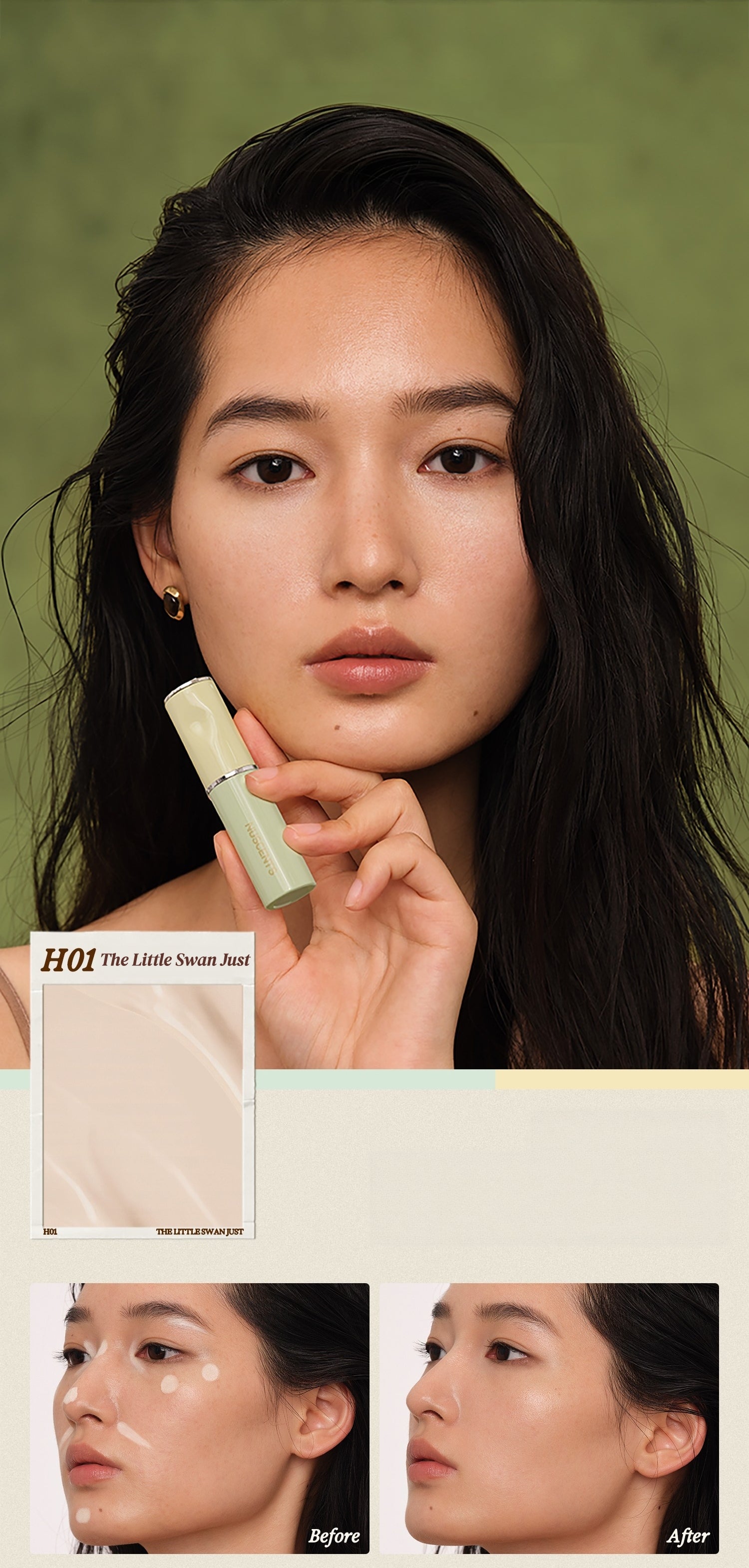 NUSCENTS Contour & Highlight & Concealer Makeup Stick T5975
