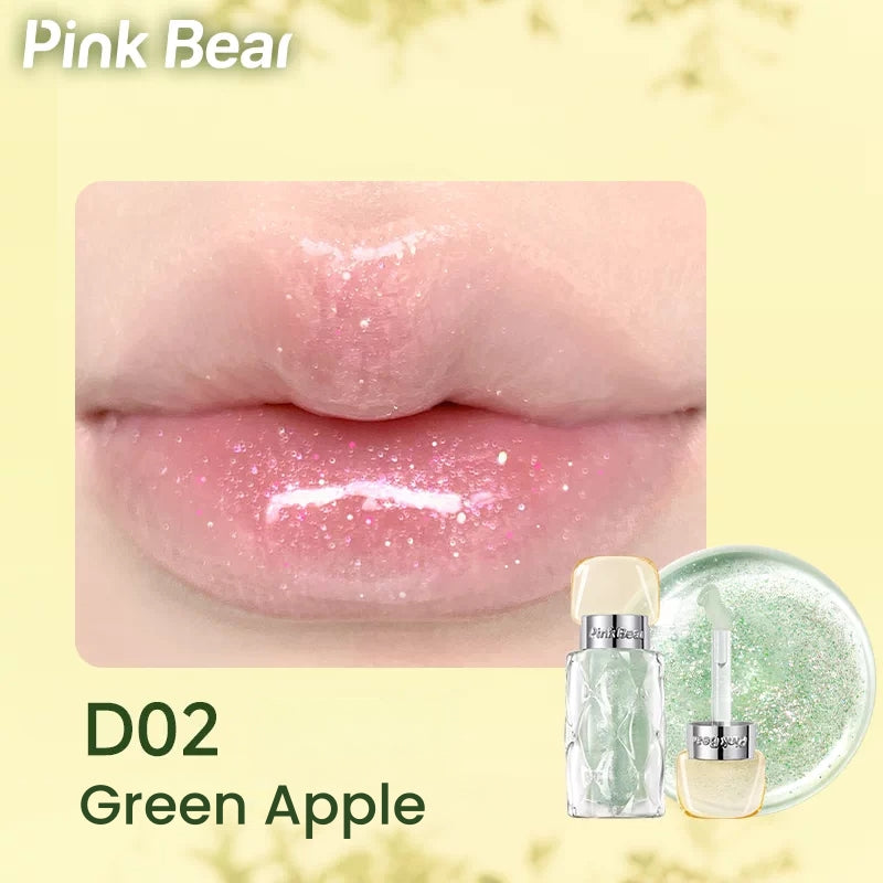 Pink Bear Sunshine Orchard Collection Moist Glossy Essence Lip Dew T5928