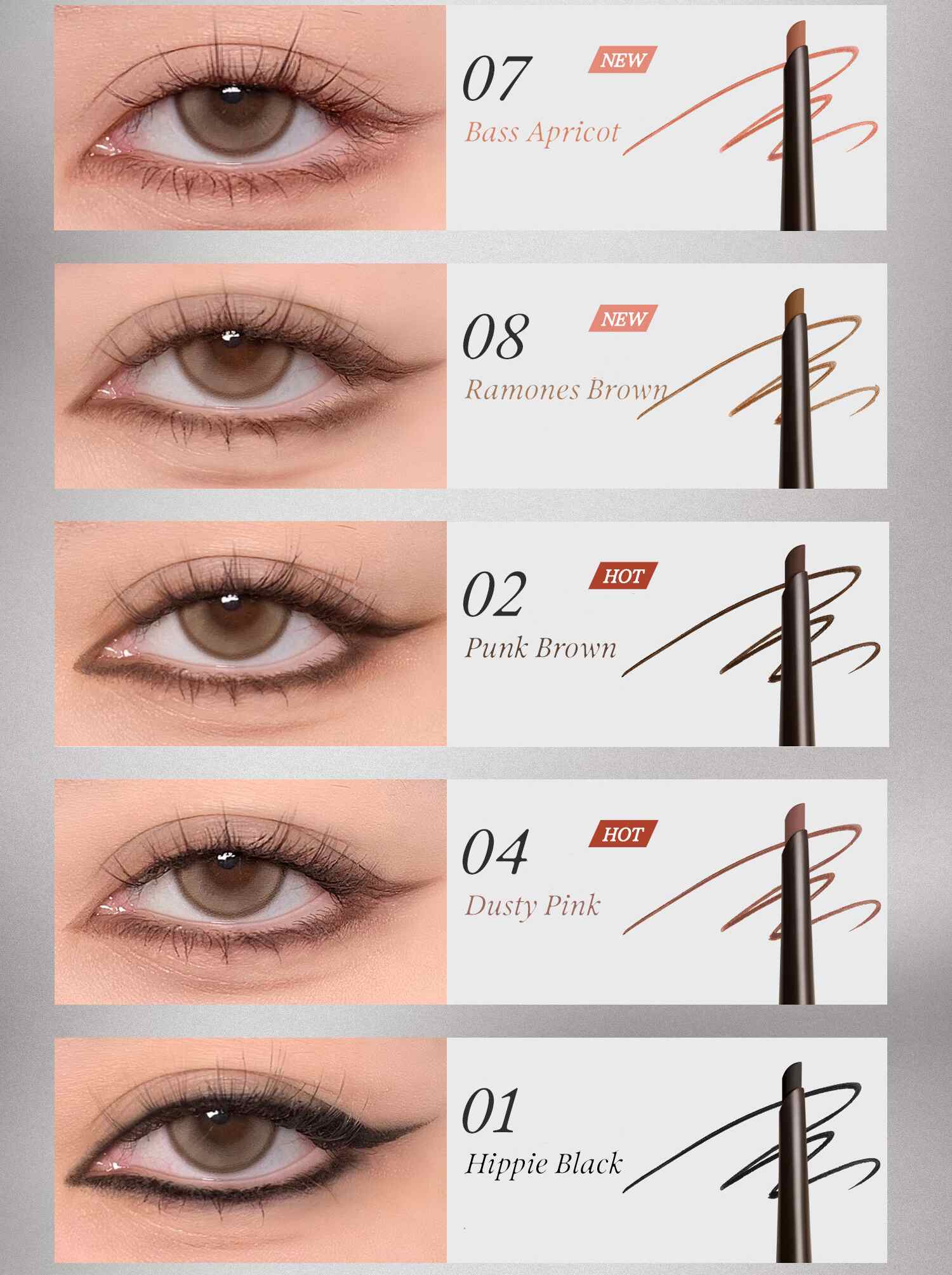 INSBAHA Silky Skinny Gel Eyeliner Pen (2.0) T5475