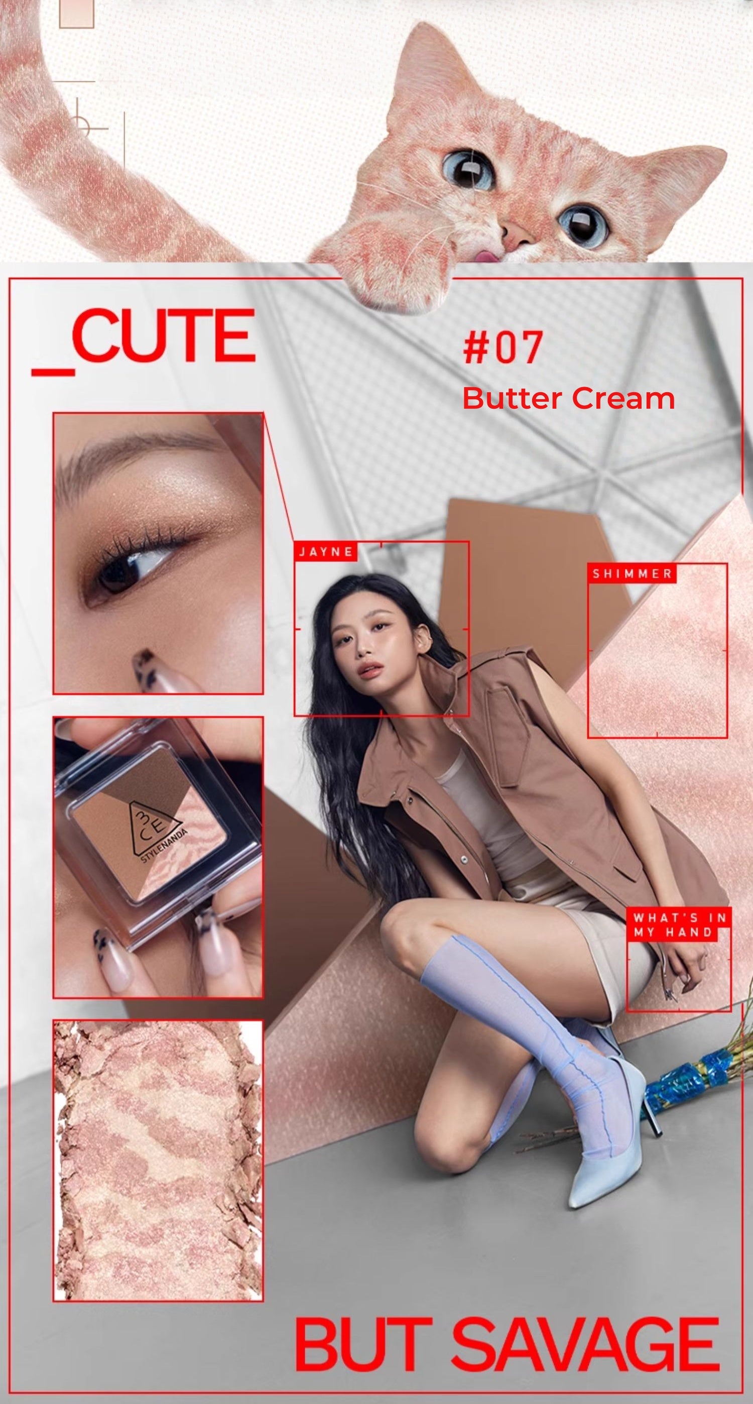 3CE 3-color Color Grid Eyeshadow Palette T5181