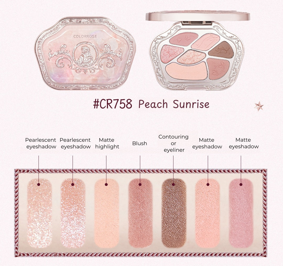 COLORROSE Western Antiques 7-color Eyeshadow Palette T5163