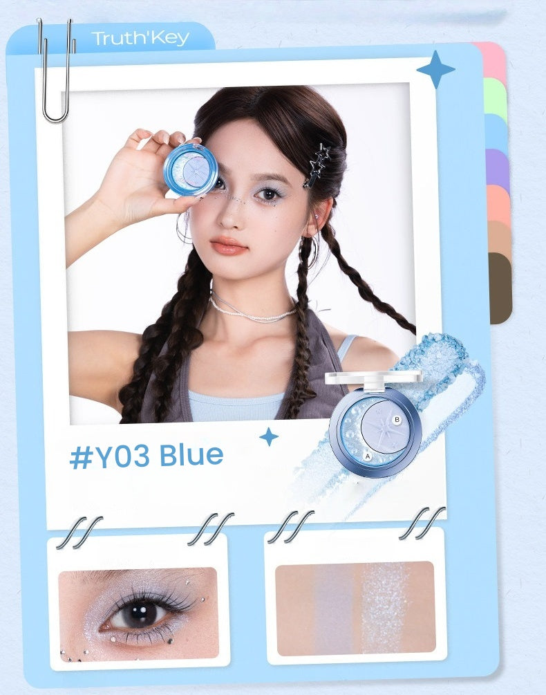 Truth'key Starfall Moon Double-color Eyeshadow Palette T5793