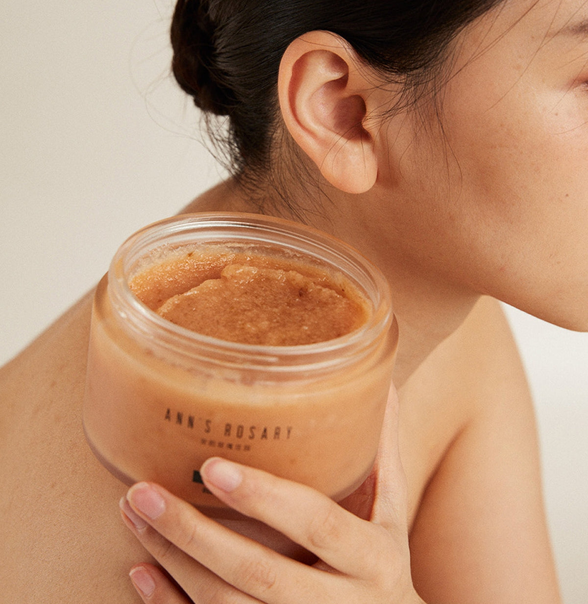 ANN'S ROSARY Natural Rose Sea Salt Body Scrub T5967