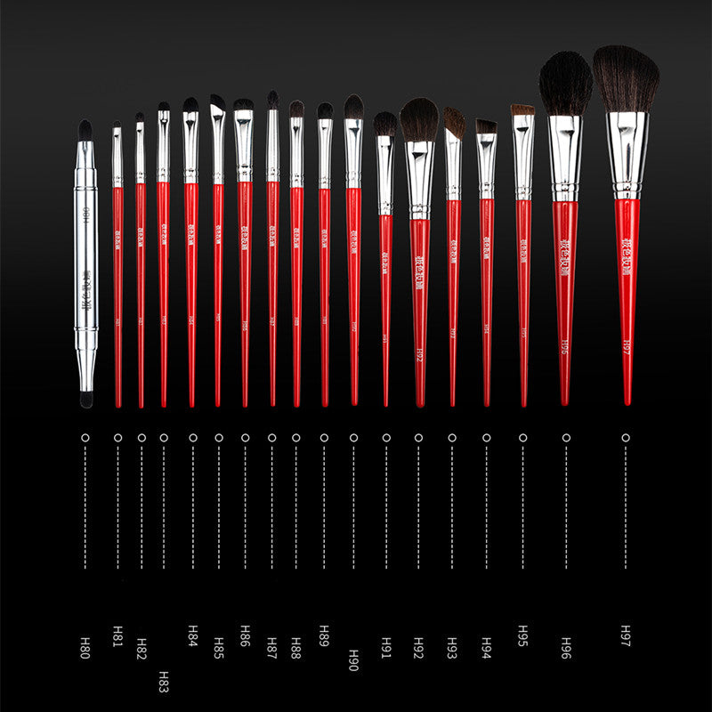 JSZH Queen Collection 18 stk. professionelle makeupbørster T4210