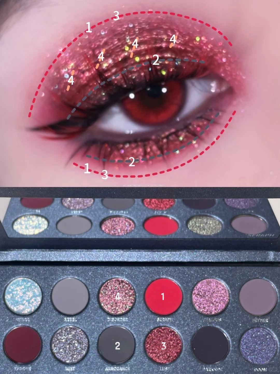 KRYPTEIN COSMETICS Apocalypse Collection Seraph Eyeshadow Palette T5268