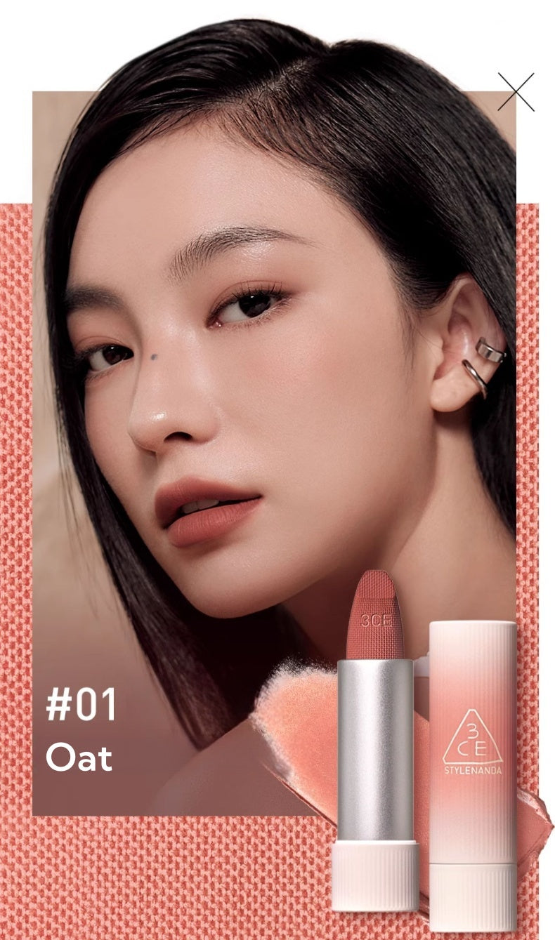 3CE Hug Me Collection Moisture Matte Velvet Lipstick T4652