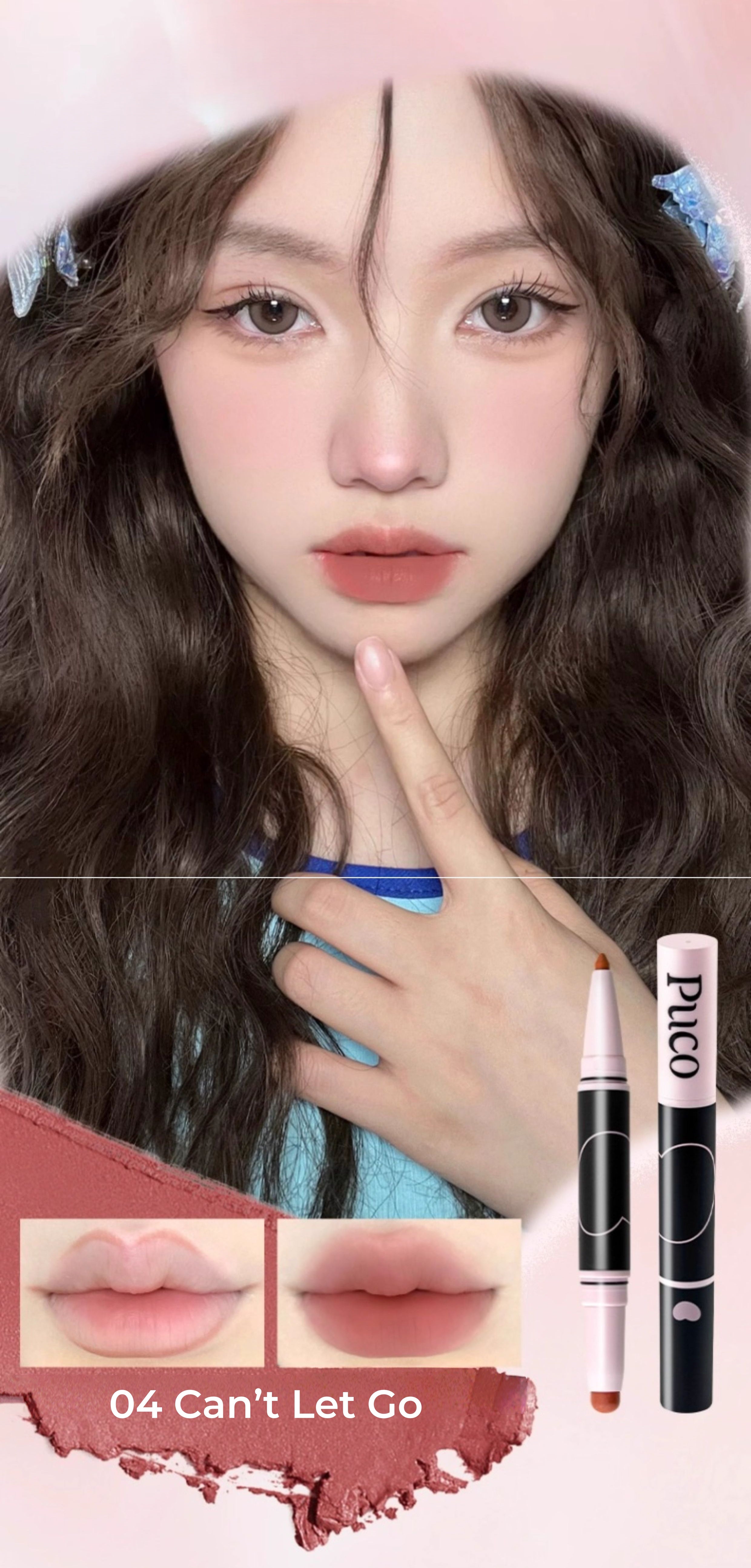 PUCO Moist Double-head Matte Lipstick Pen T5309