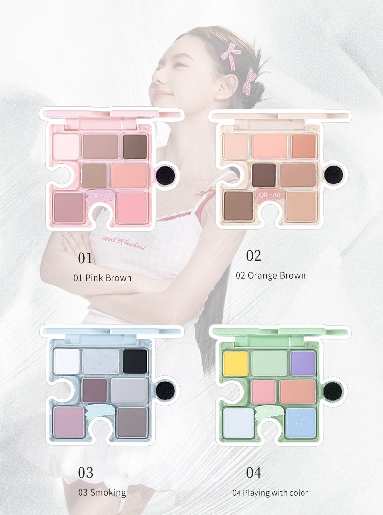 ORIGINAL ARTIST Pearlescent & Matte Smoky Eyeshadow Palette T5371