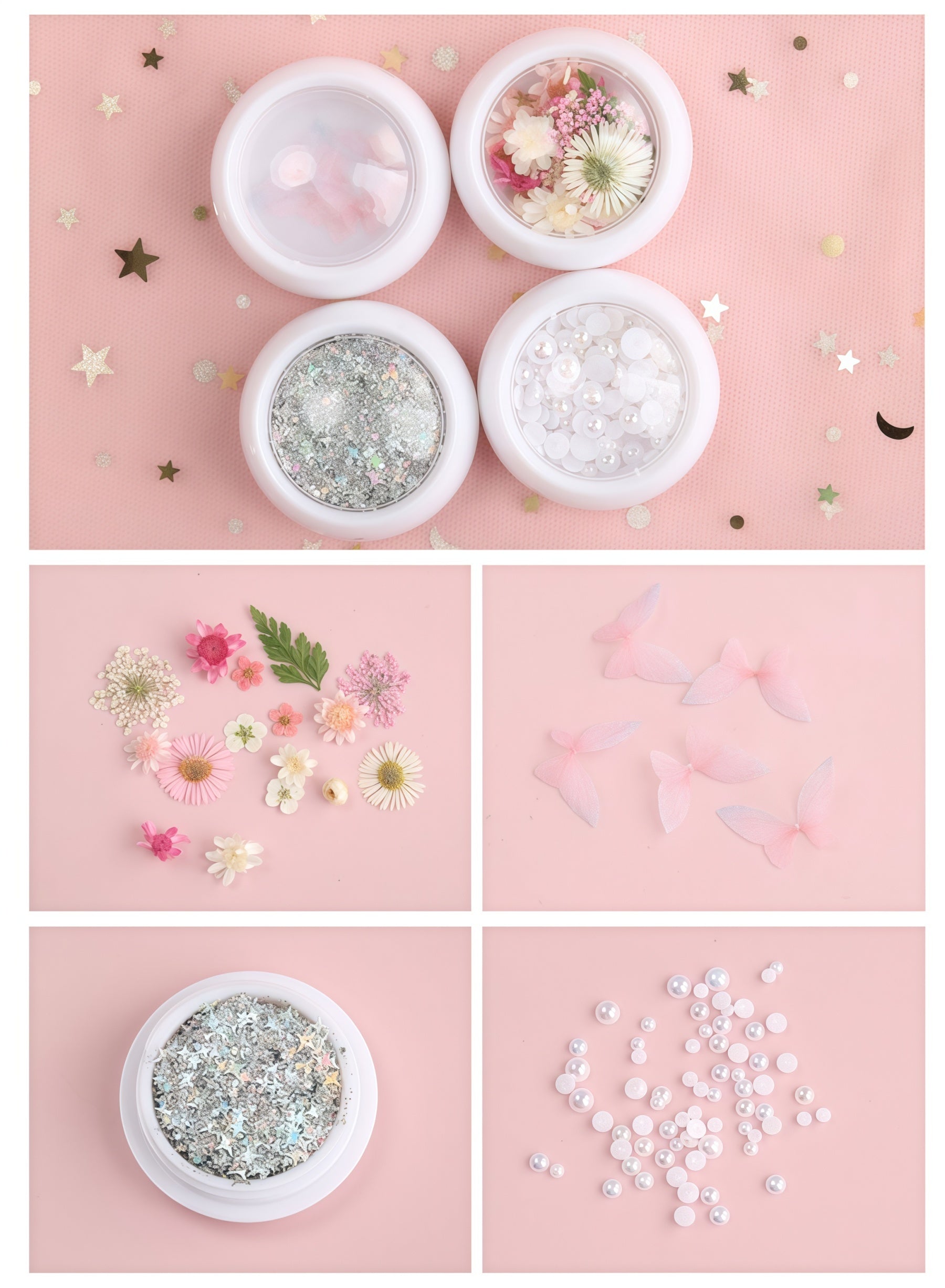 AmazingGirl Glittery Sequin Face Makeup Stickers T5899