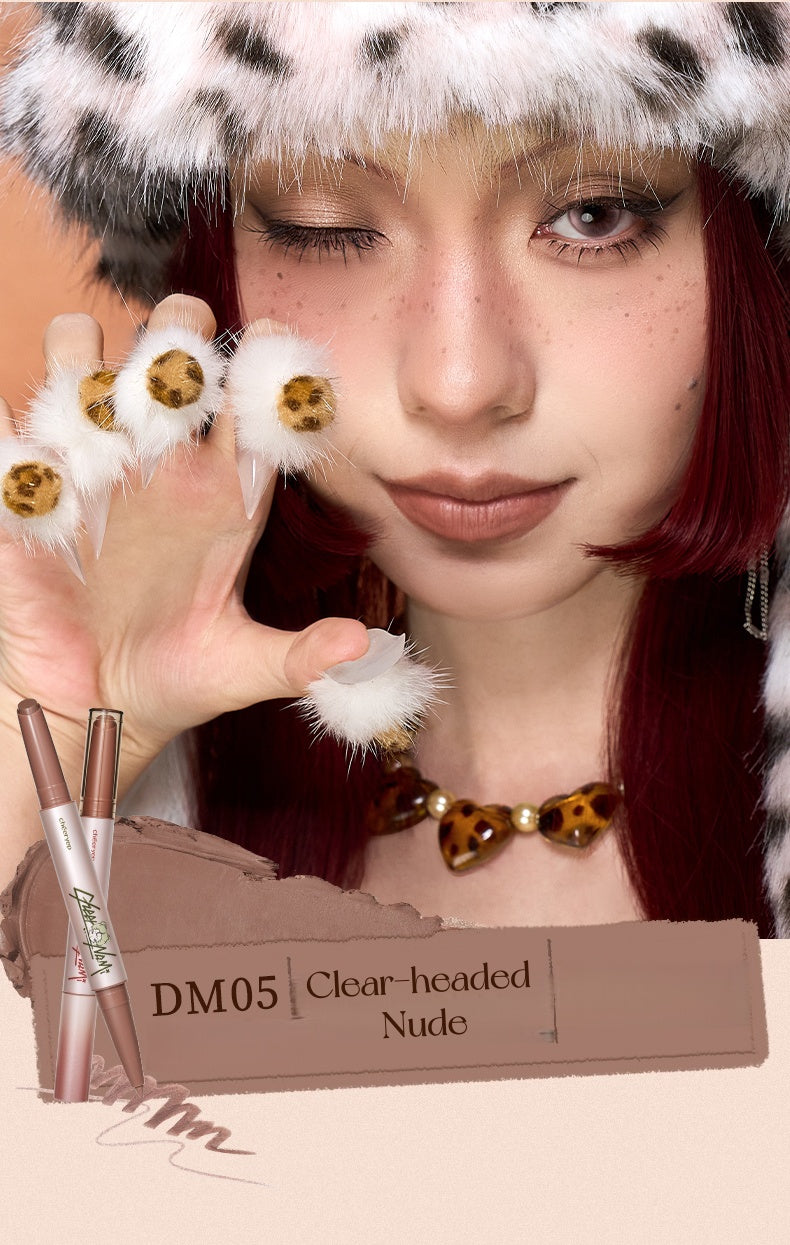 QianYan X DODONAMI Collection Double-head Matte Lipstick Pen T5317