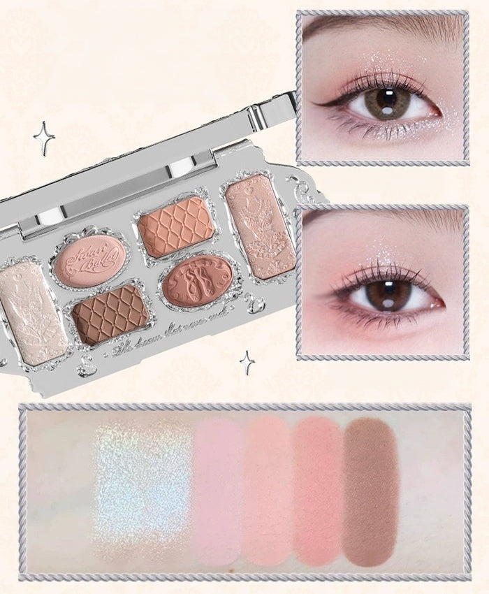 Flower Knows Swan Ballet Collection 6-color Eyeshadow Palette T5919