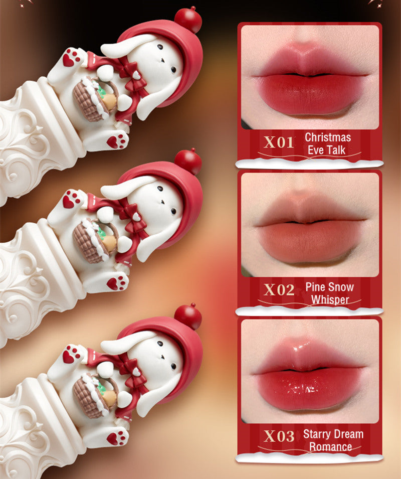 CUTE RUMOR Christmas Series Crystal Mirror & Velvet Matte Lipstick T3703