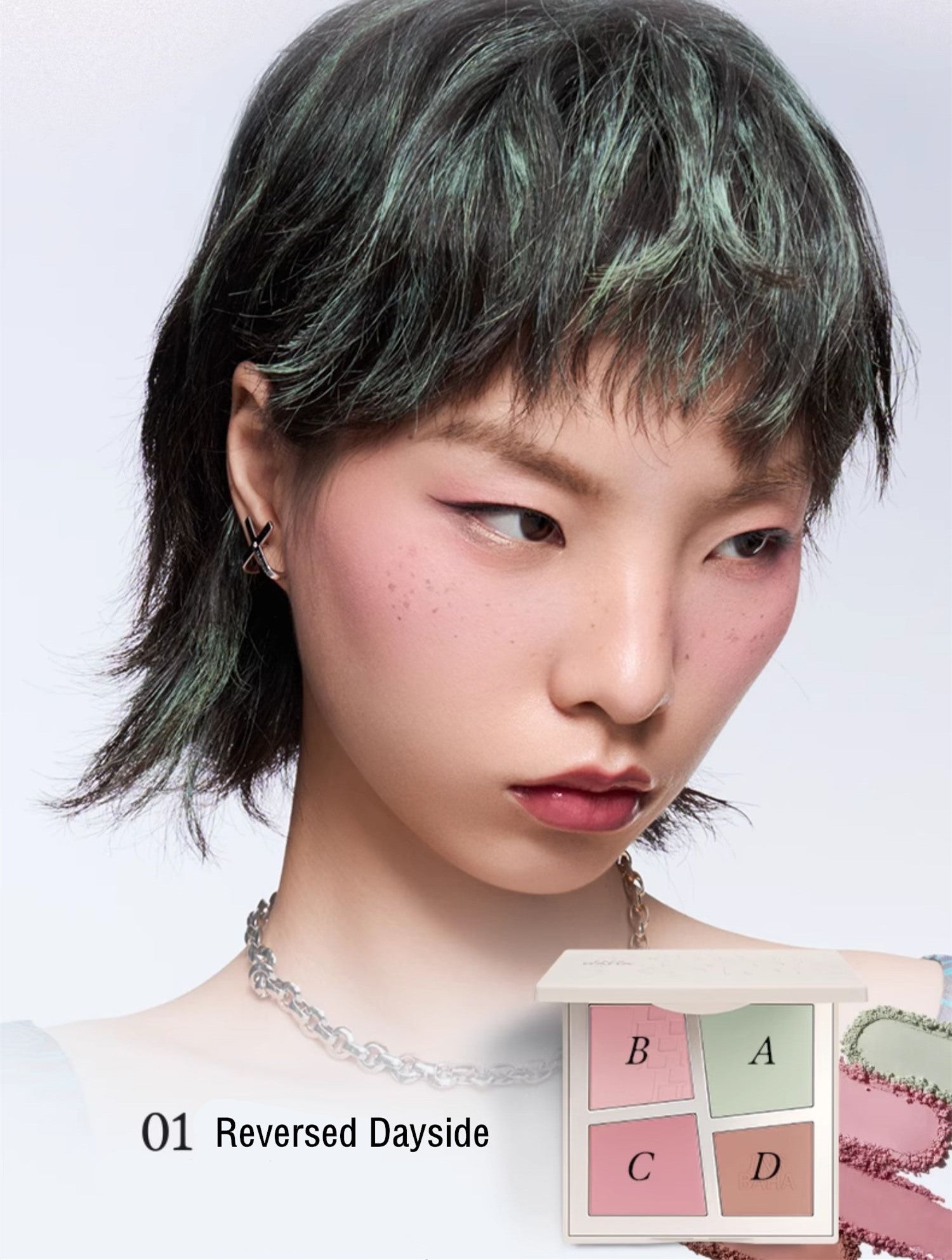 INSBAHA Primary Look Explore Four-Color Blusher Palette T3772